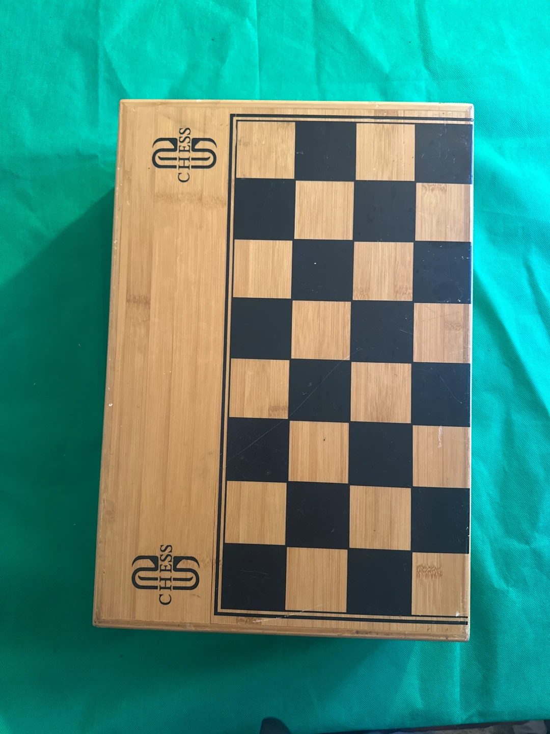 Wooden Folding Chess Board with Storage Case - photo 2