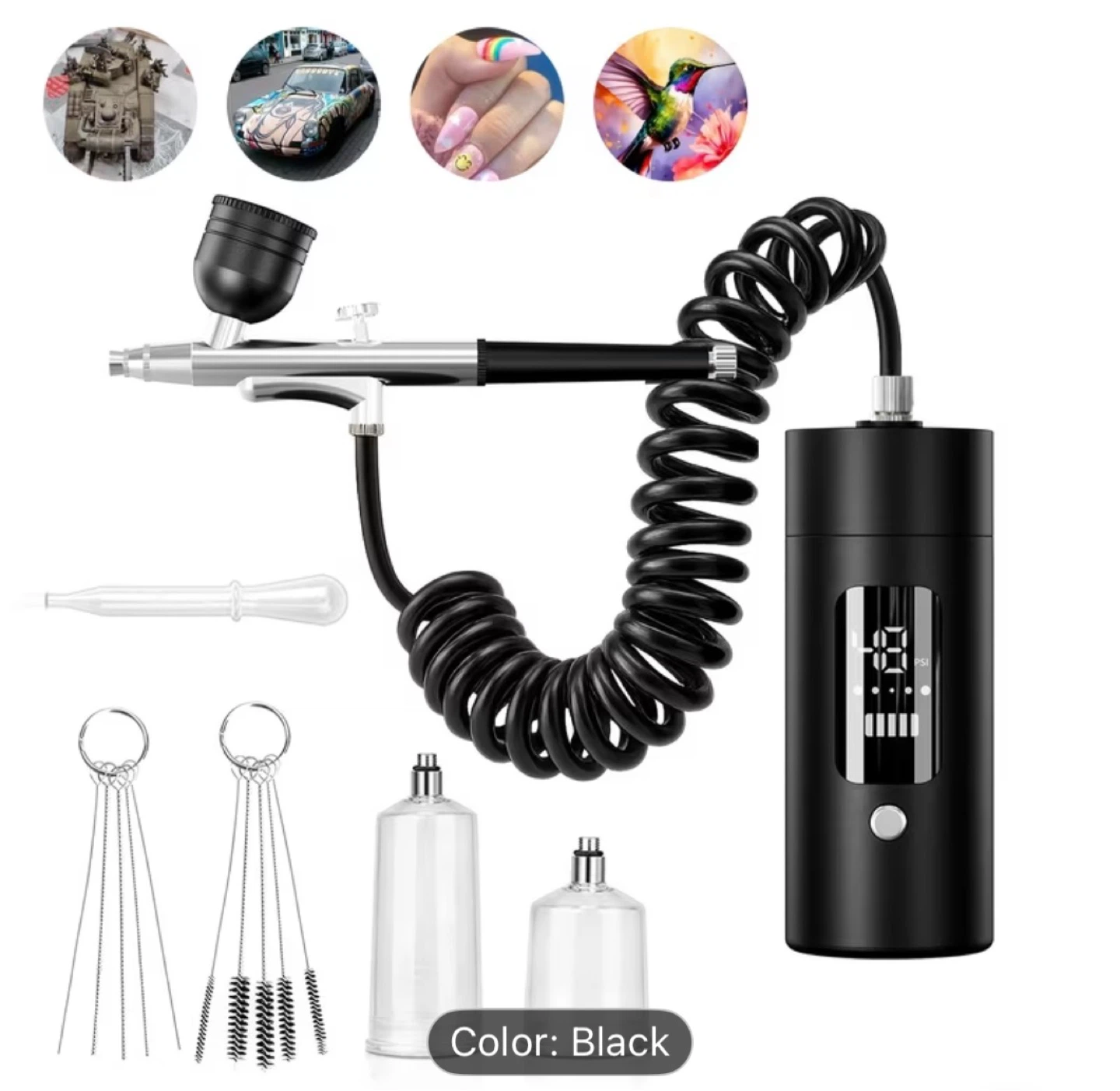 Black Rechargeable Airbrush Kit - photo 3