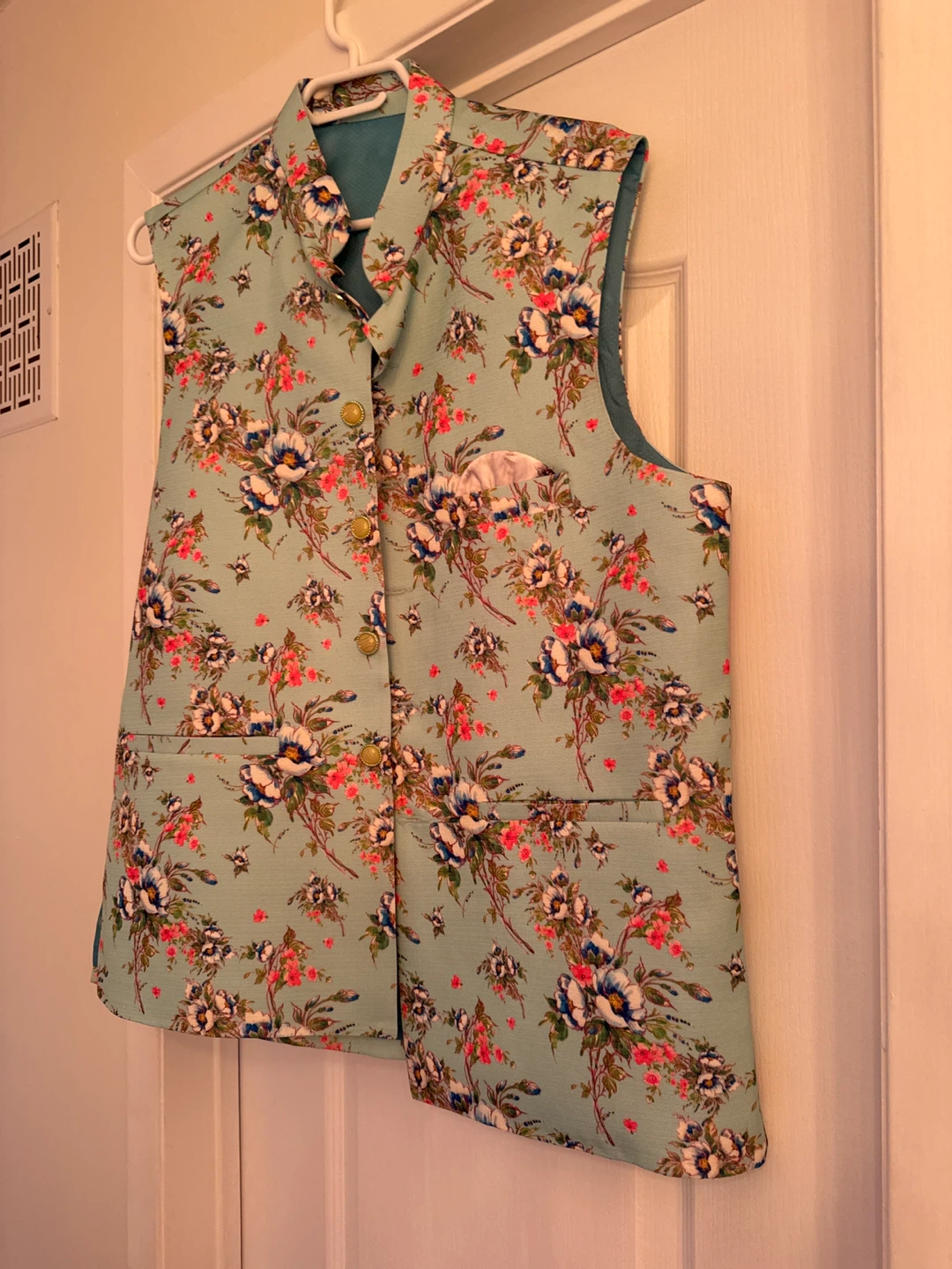 Floral Print Vest man