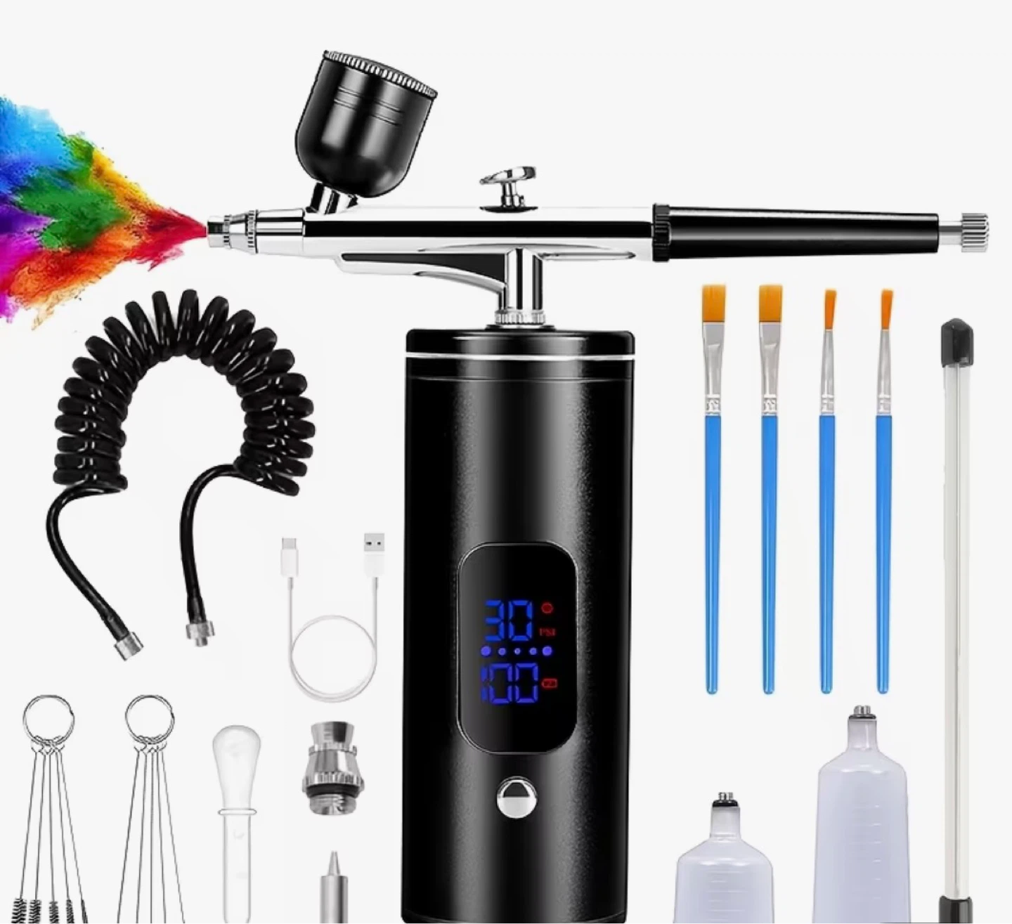Portable Airbrush Kit with Compressor - photo 4