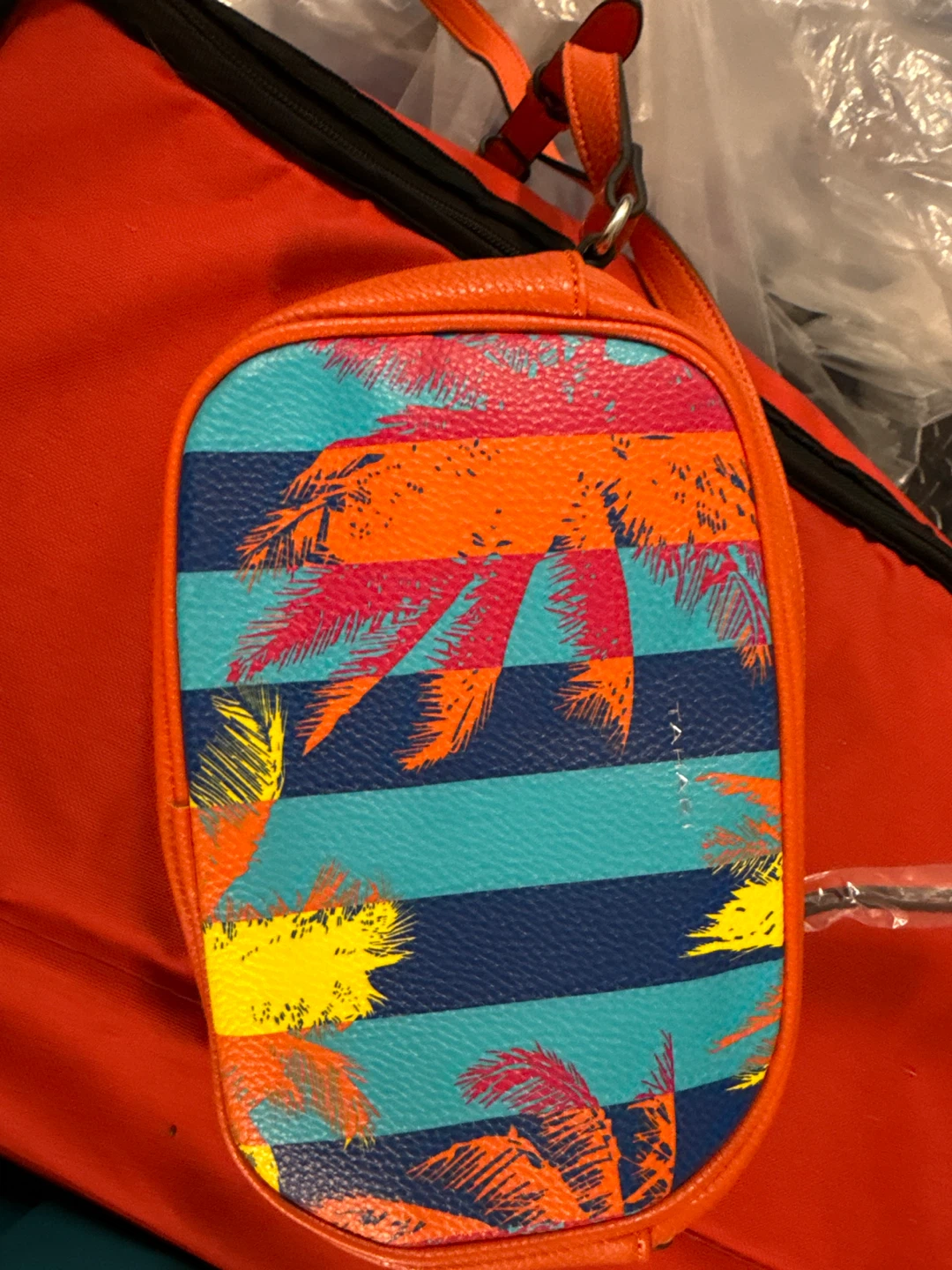 Tahari Tropical Print Crossbody Bag