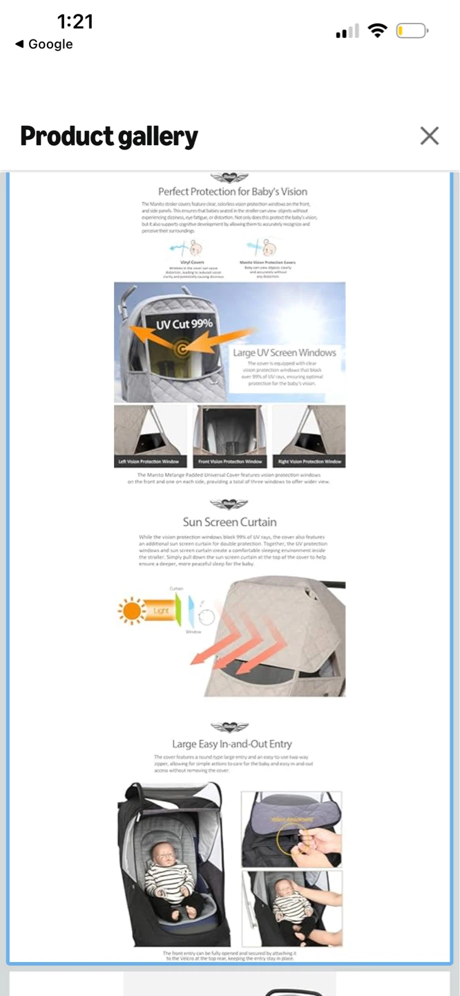 마니토 방한커버, 장갑 Manito Stroller winter cover and stroller Mittens - photo 3
