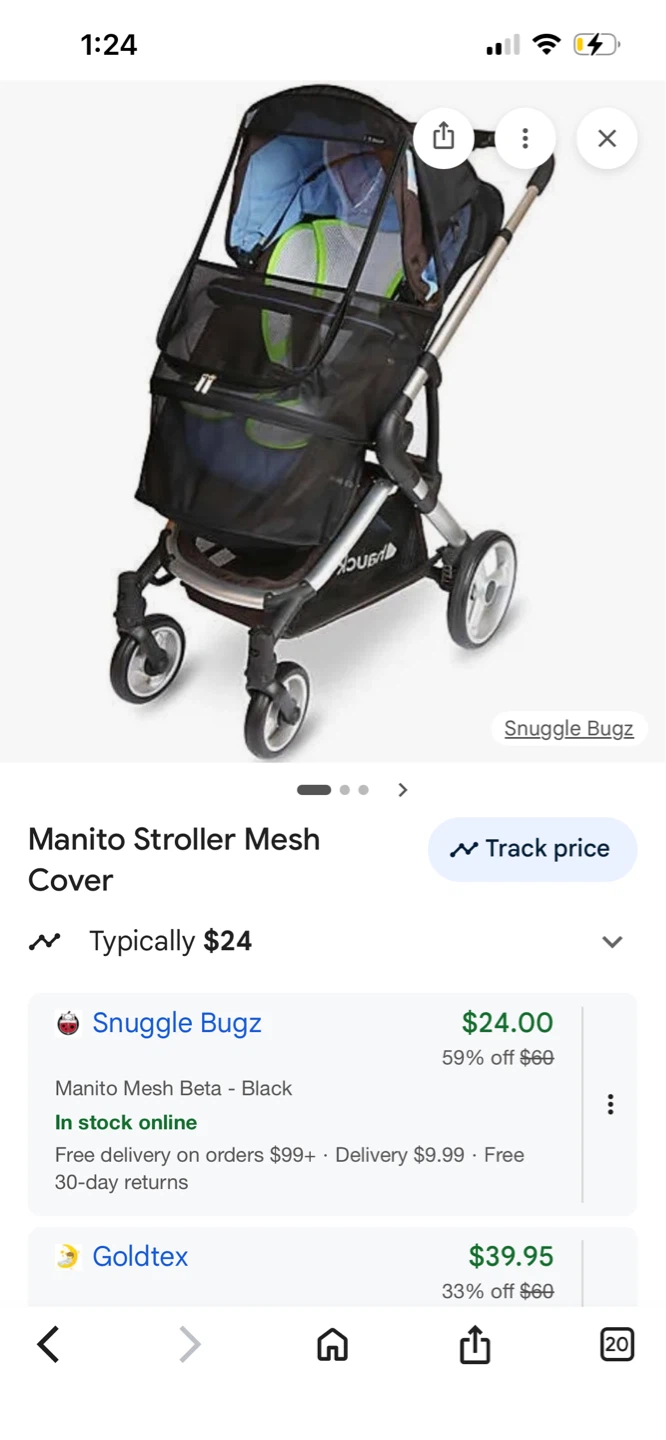 마니토 유모차 커버, 모기장 Manito stroller shield & mosquito net - photo 4