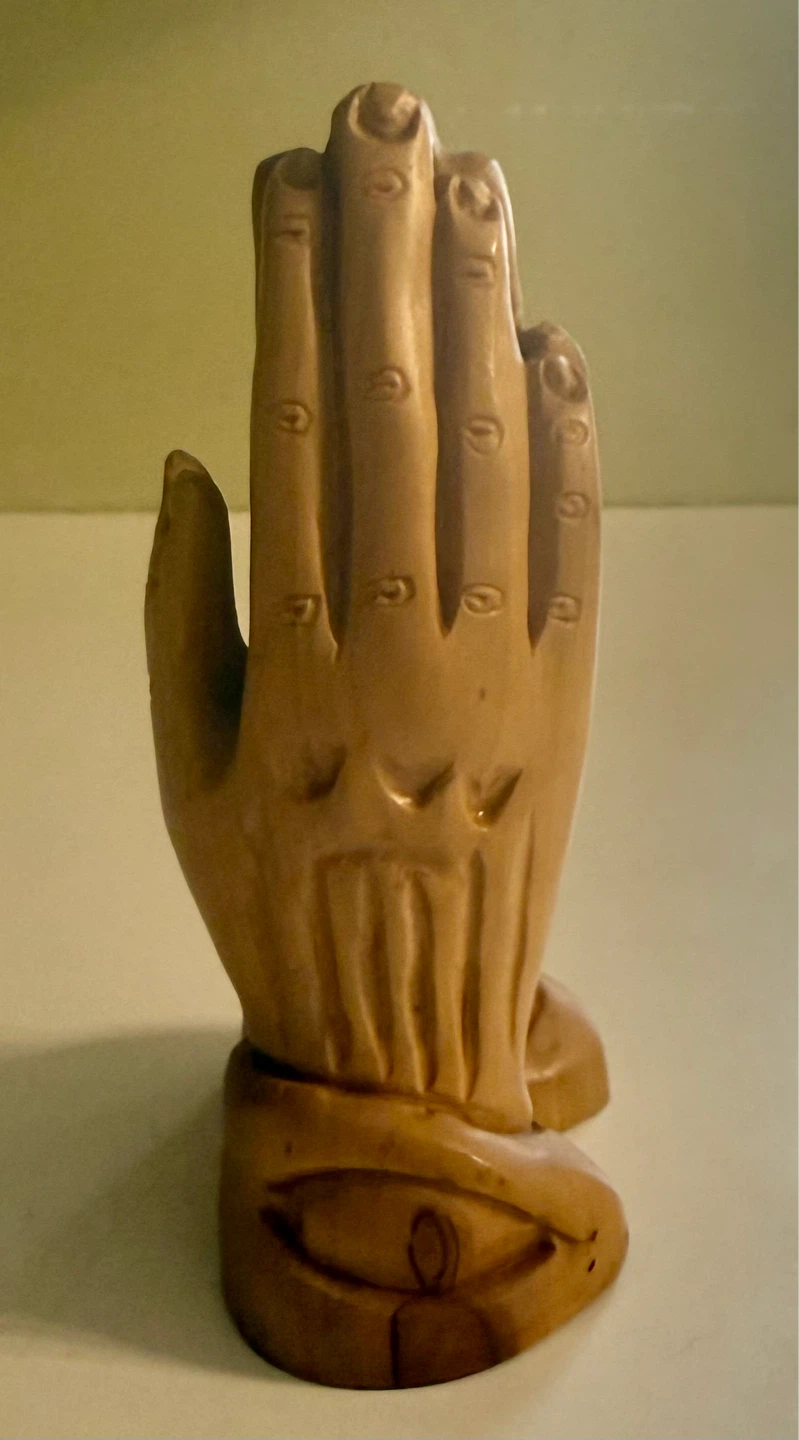 Olive Wood Praying Hands Statue from Bethlehem