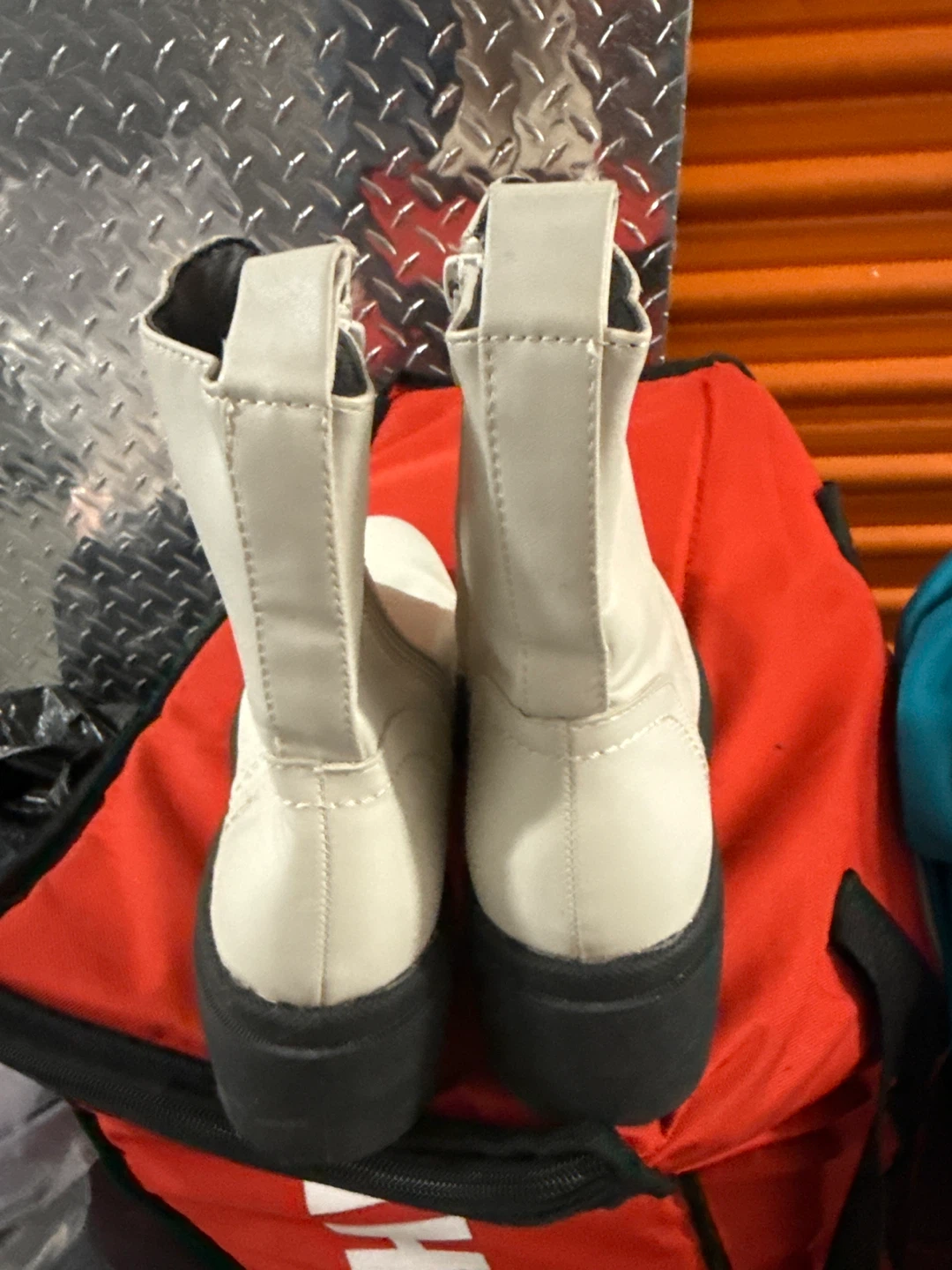 Levina White Combat Boots WMS 8 - photo 3