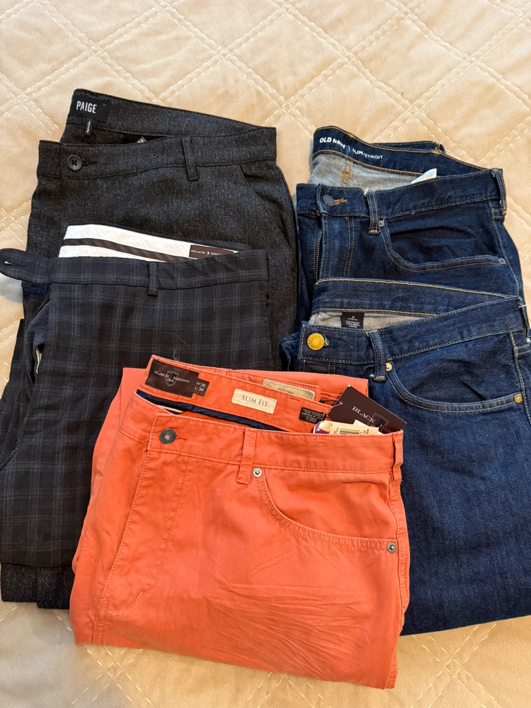 Bundle of 5 pairs of pants size 38/32