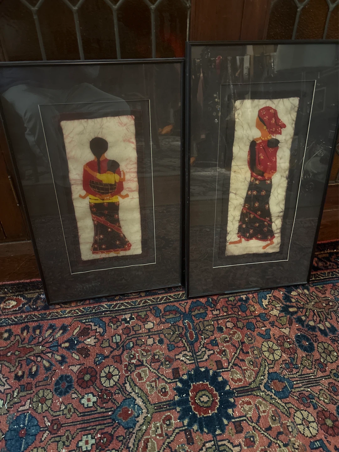 Framed Batik Art Prints of Women