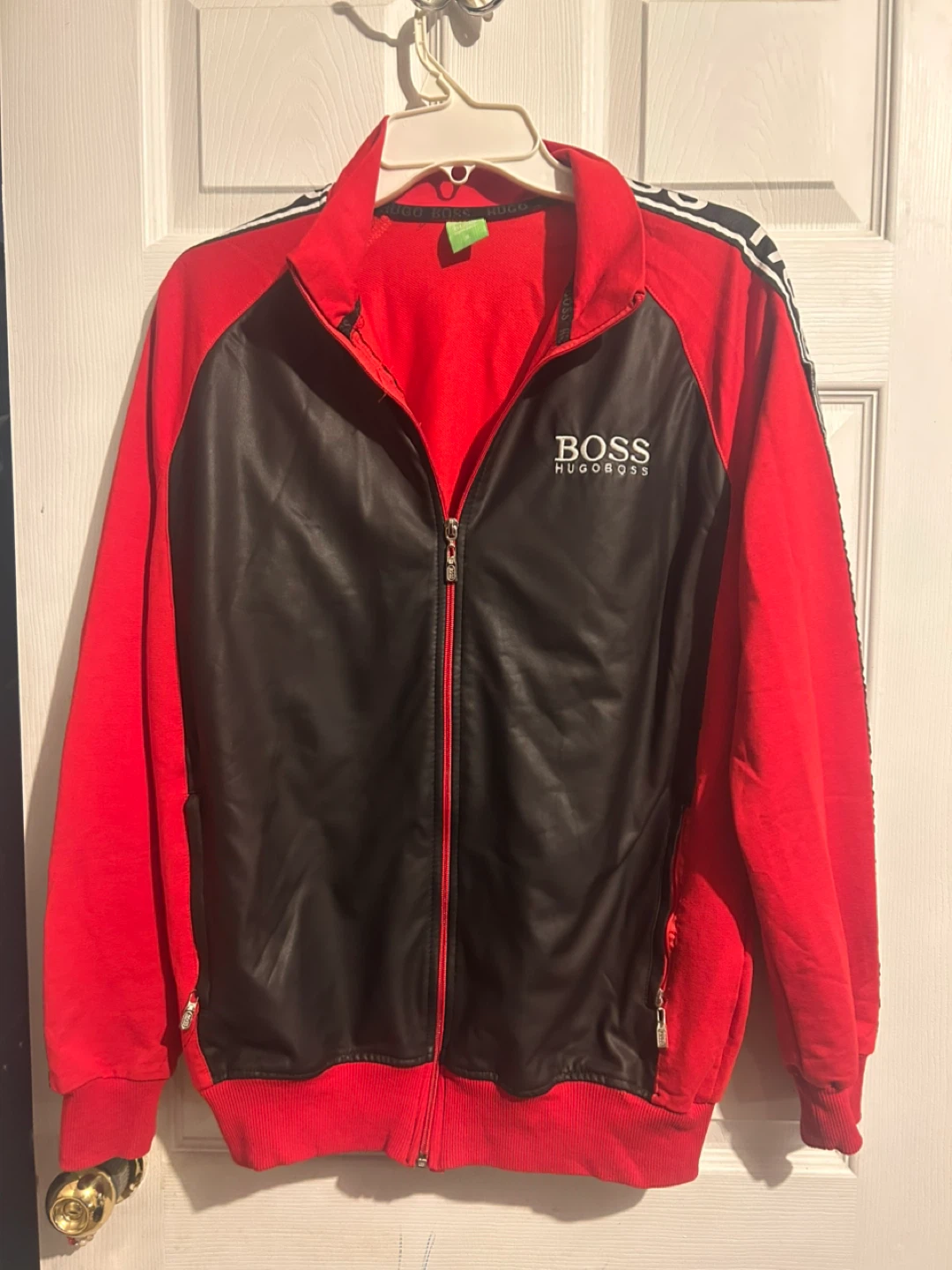 BOSS Hugo Boss Red & Black Track Jacket