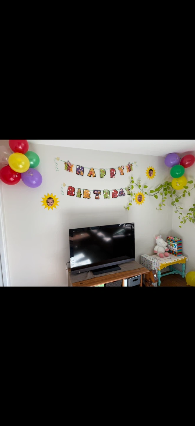 Teletubbies Birthday Party Banner & Headbands - photo 3
