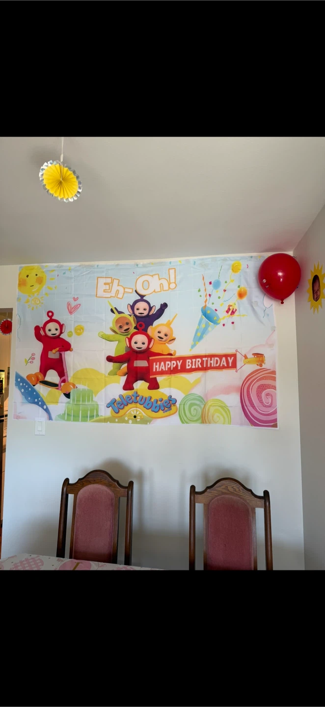 Teletubbies Birthday Party Banner & Headbands - photo 2