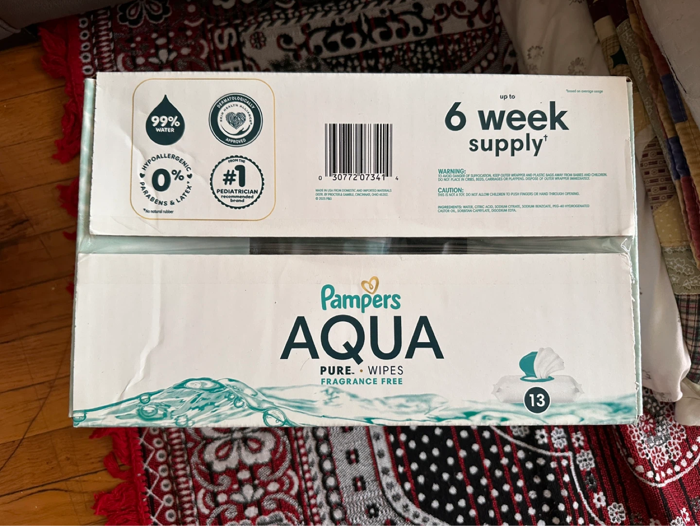 Pampers Aqua Pure Wipes, Fragrance Free, 728 Count - photo 3