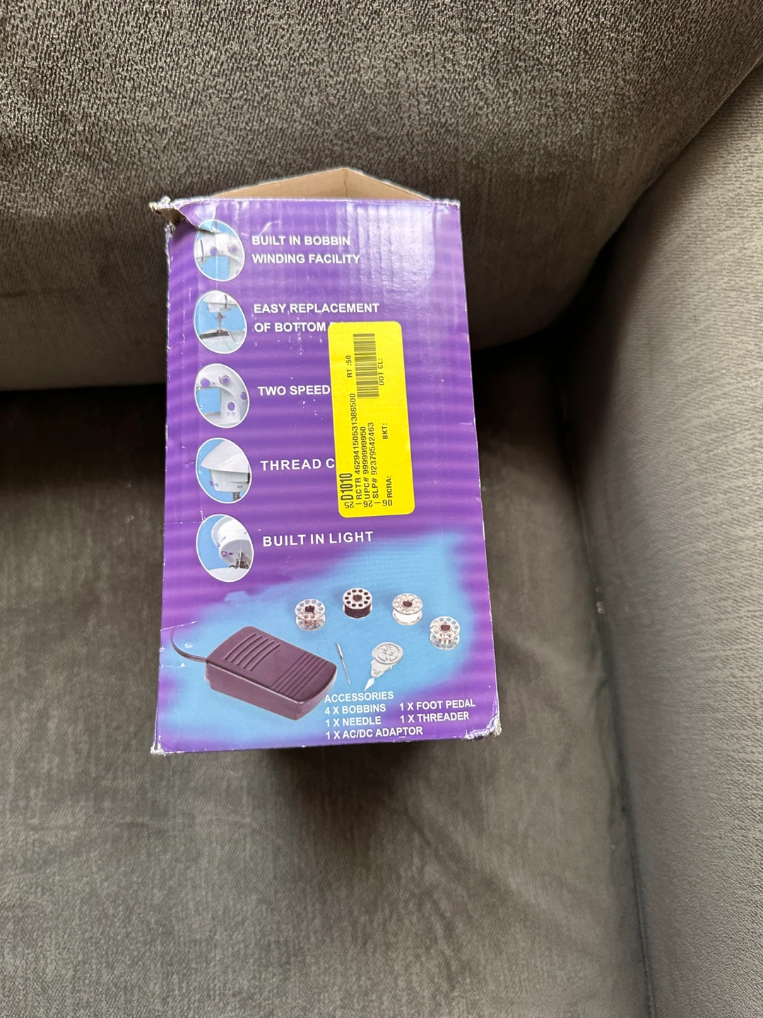 Mini Sewing Machine SM-202A with Foot Pedal and Accessories - photo 2