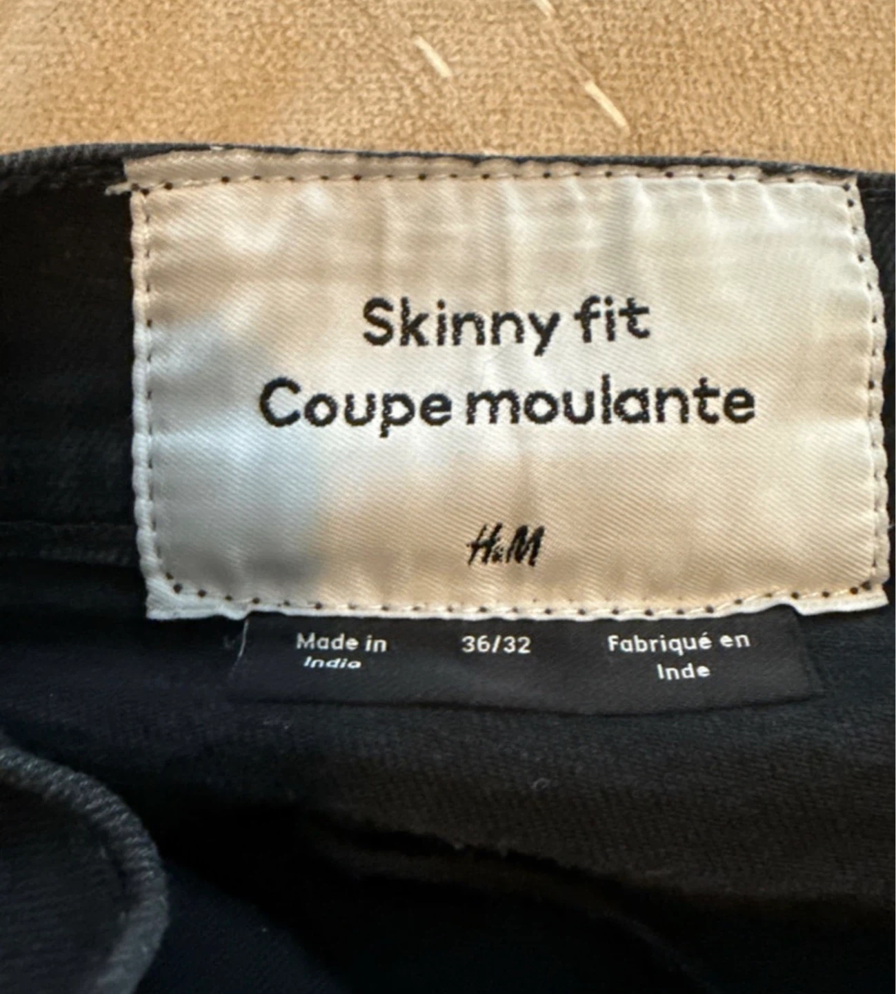 H&M Skinny Fit Black Ripped Jeans Size 36/32 - photo 4
