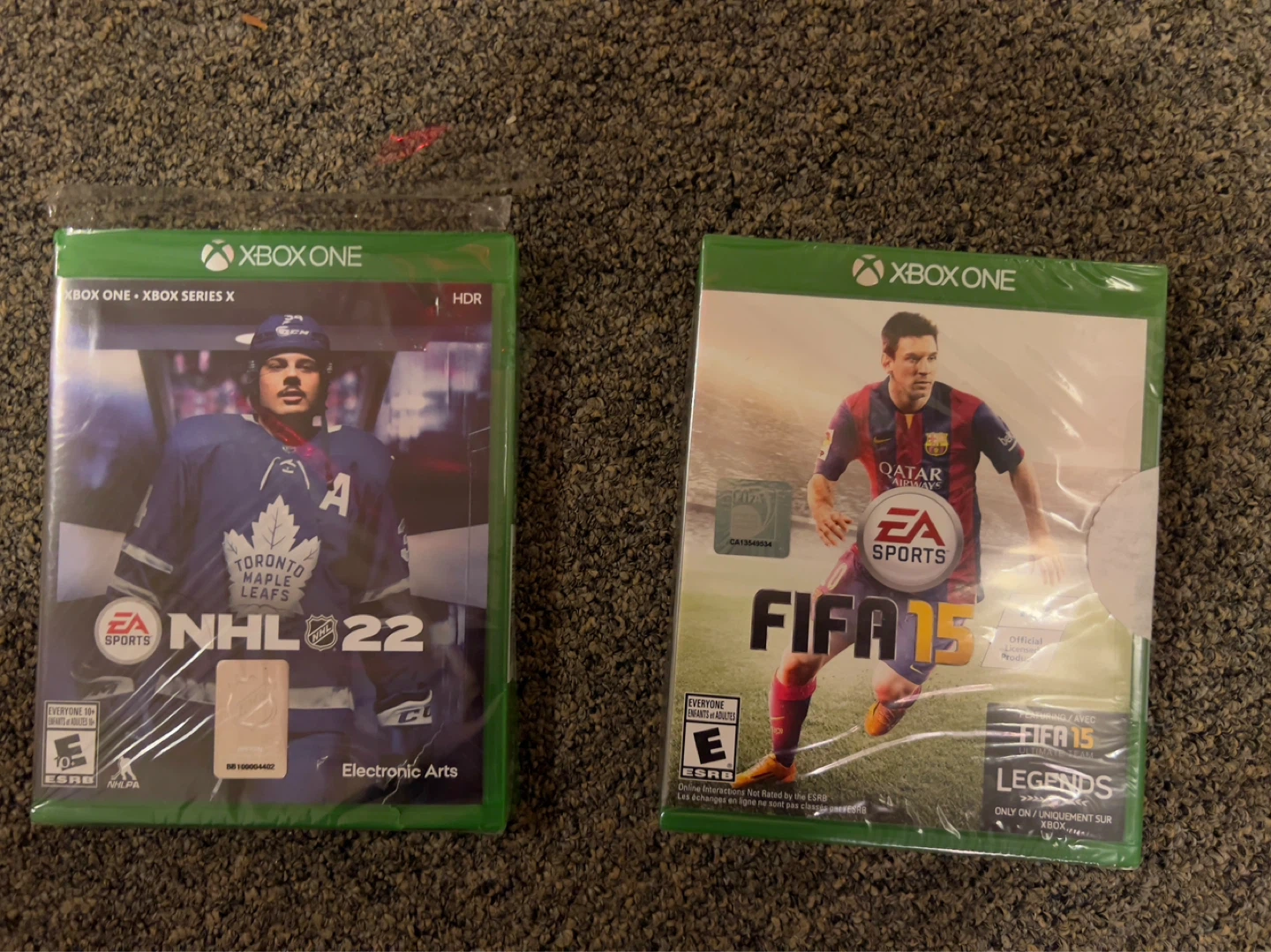Xbox One NHL 22 and FIFA 15 Games