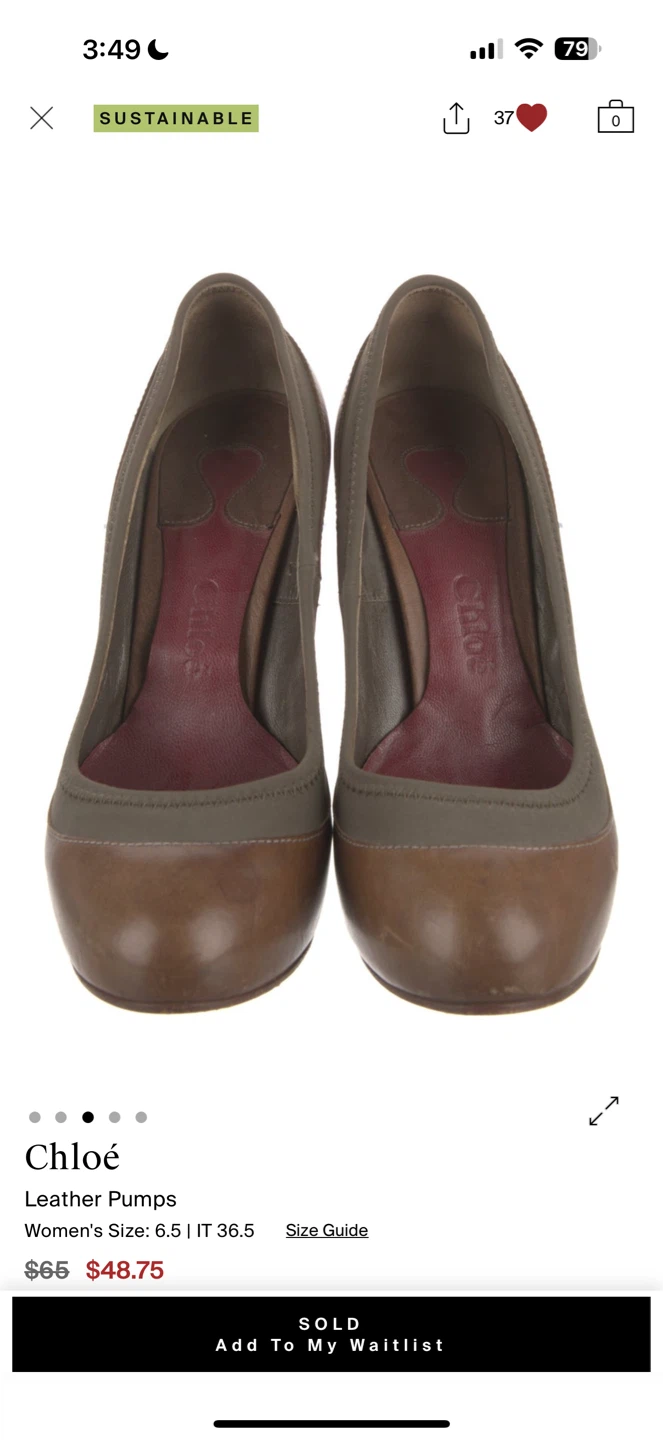 Chloé Leather Pumps - IT 36.5) - photo 3
