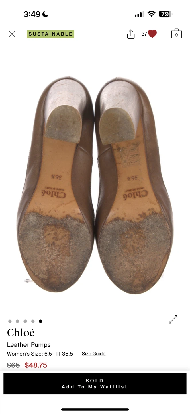 Chloé Leather Pumps - IT 36.5) - photo 5