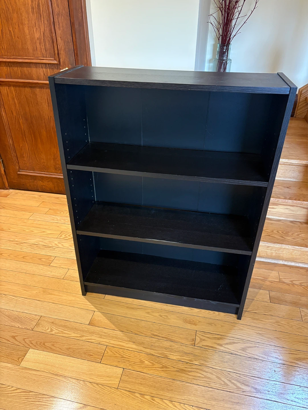 Black 3-Shelf Bookcase