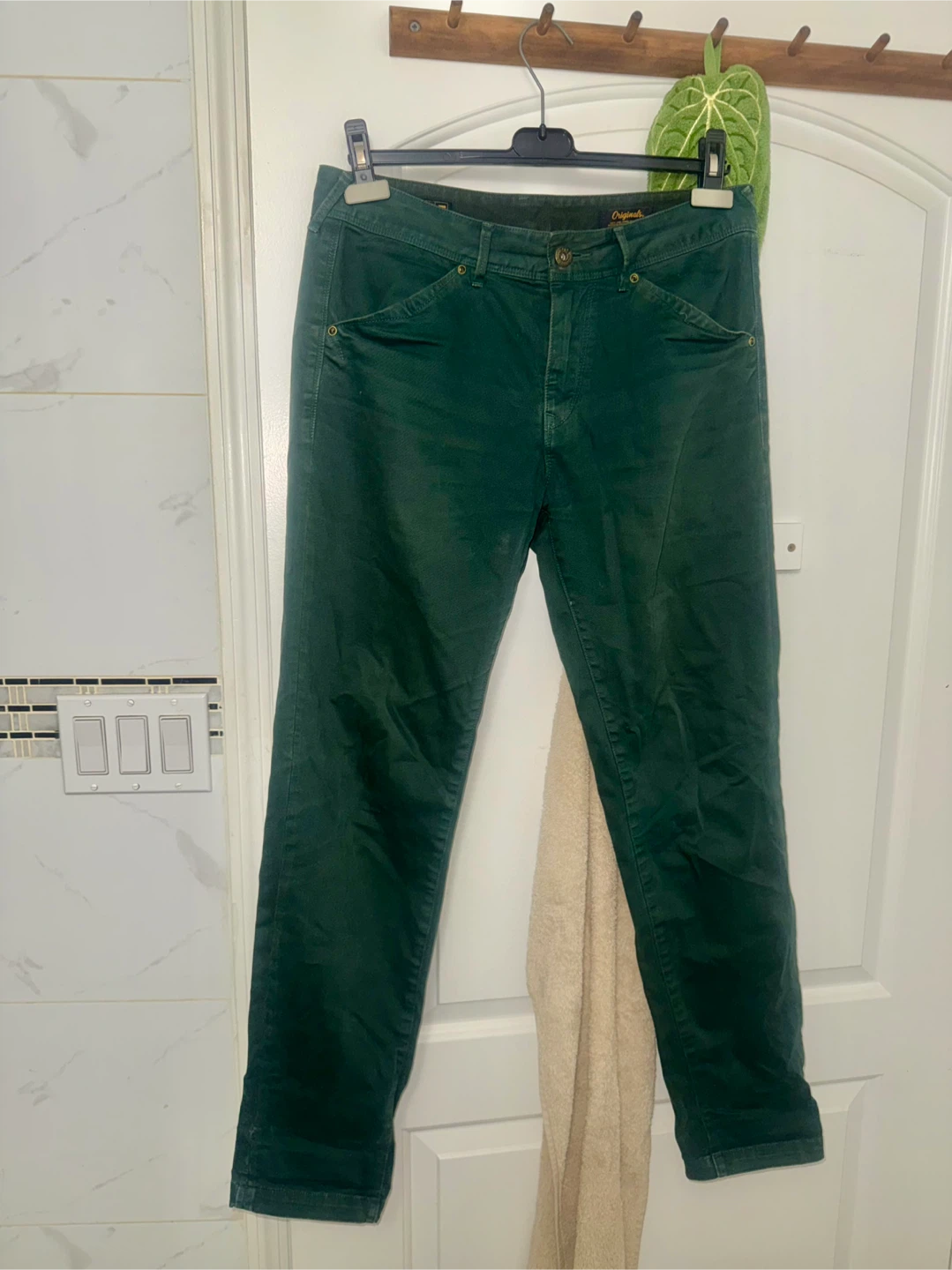 Men’s 32 Forest Green Cotton Pants