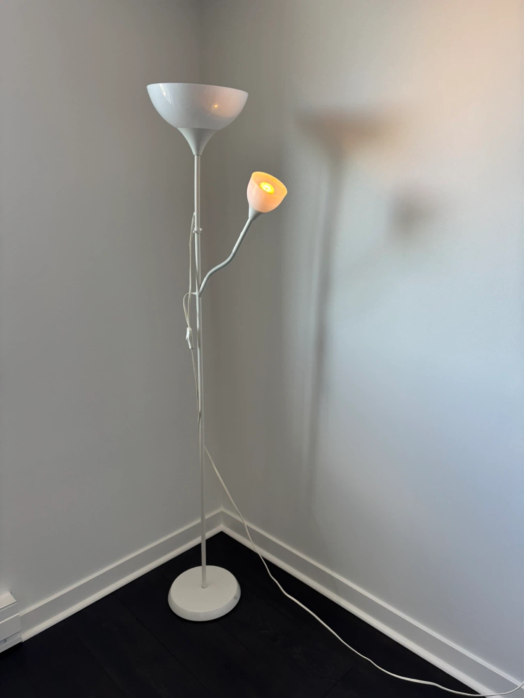 IKEA White Double Head Floor Lamp - photo 2