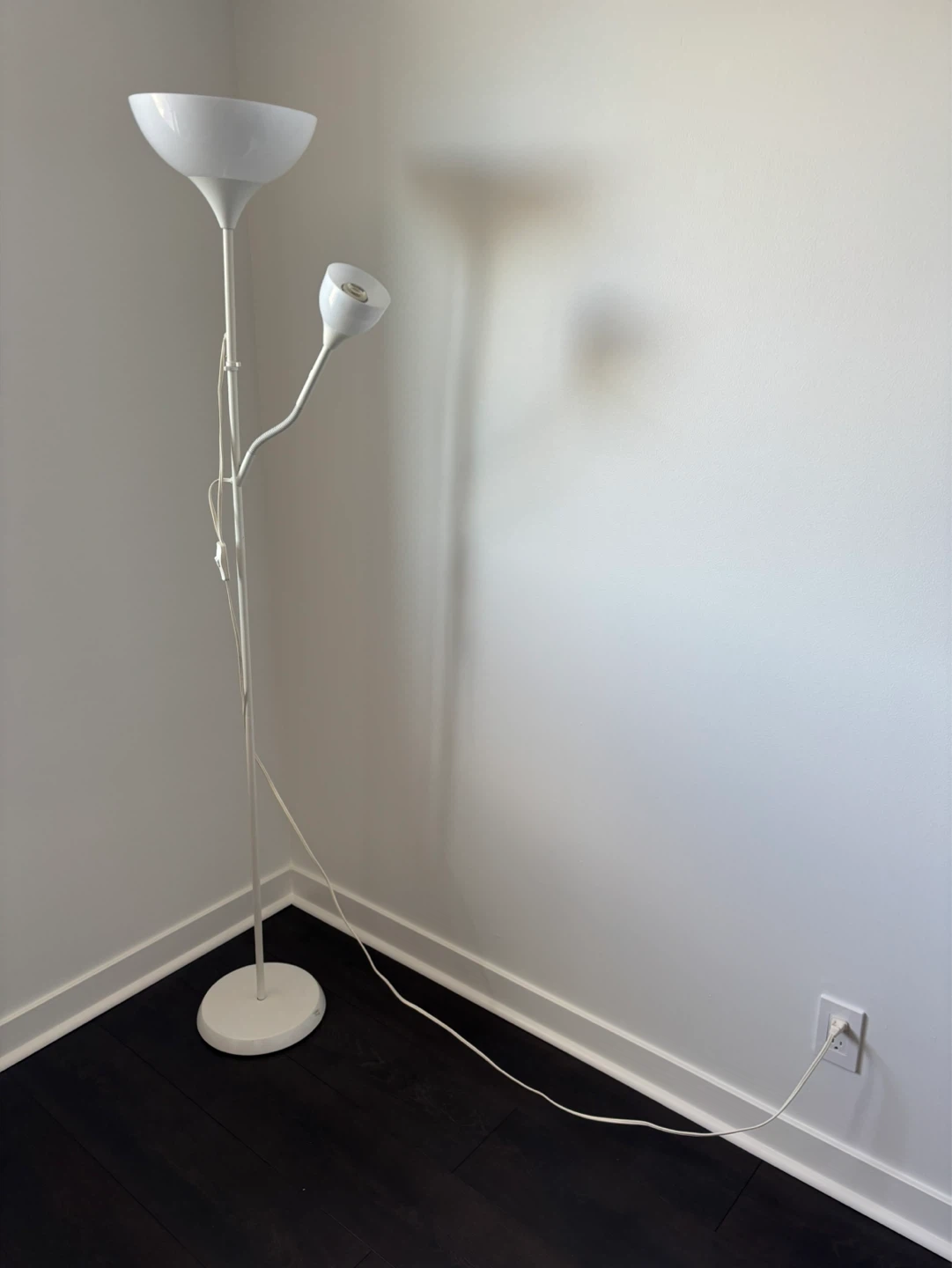 IKEA White Double Head Floor Lamp - photo 3