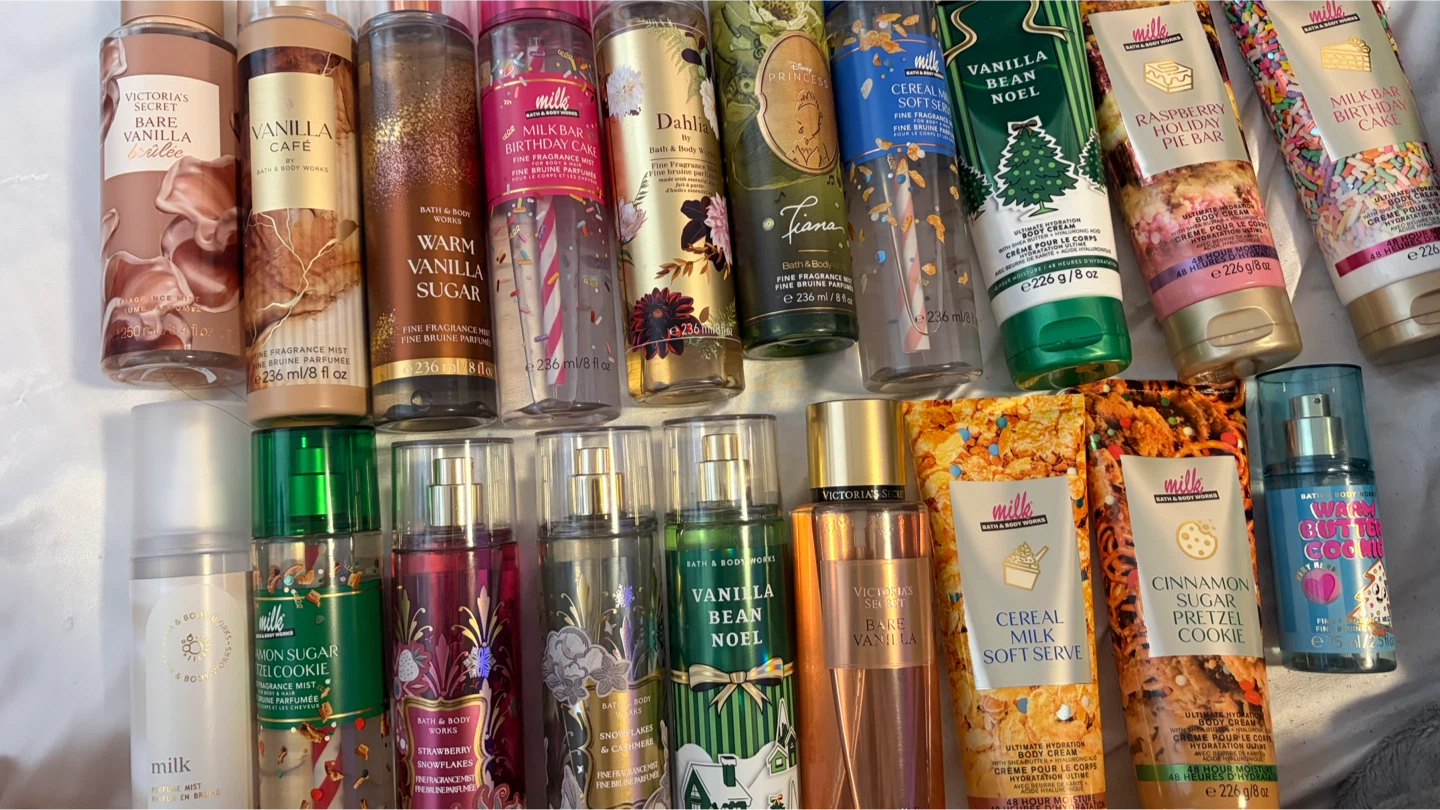 Bath & Body Works Fragrance Mists and Body Creams