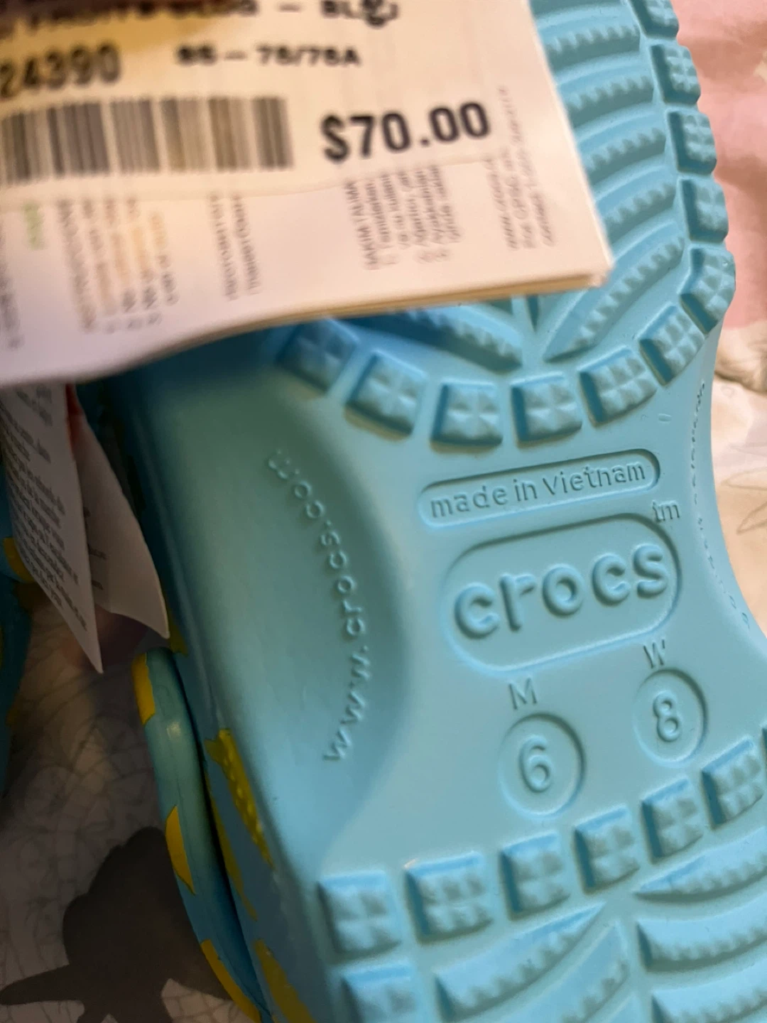 Crocs Classic Clog - Blue Lemon Print - Size M6/W8 - photo 5