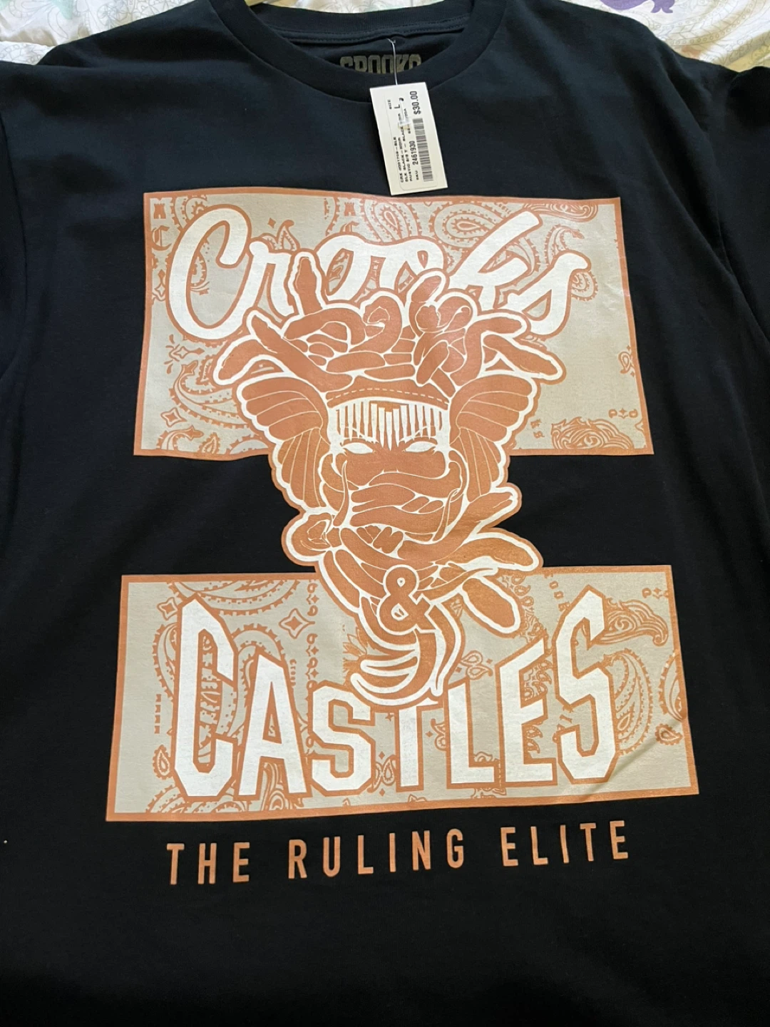 Crooks & Castles The Ruling Elite T-Shirt - Black - Size L