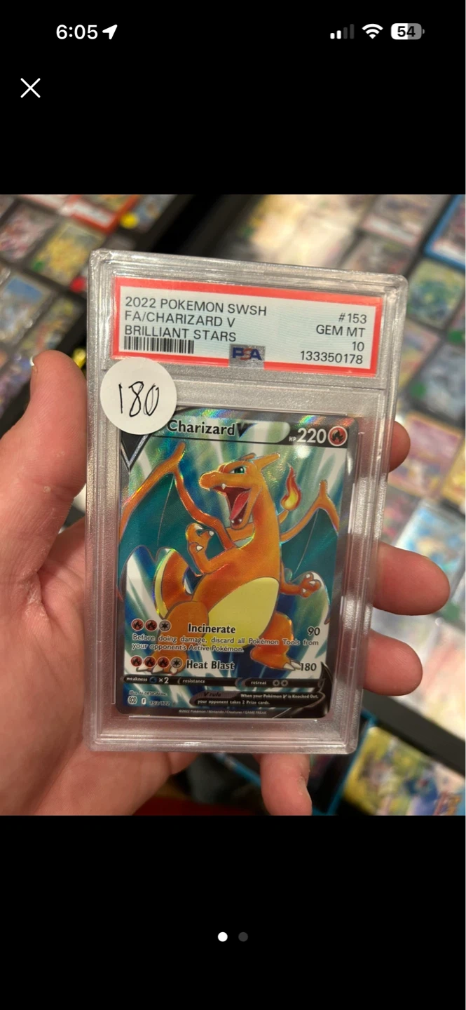 2022 Pokemon Charizard V PSA 10