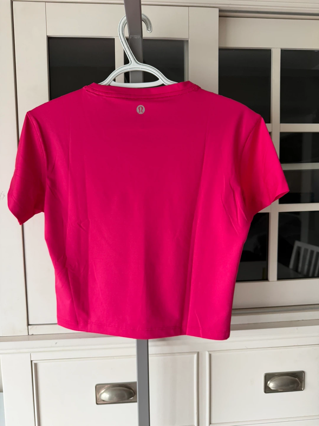 Pink Short Sleeve Semi-Cropped Top - photo 2