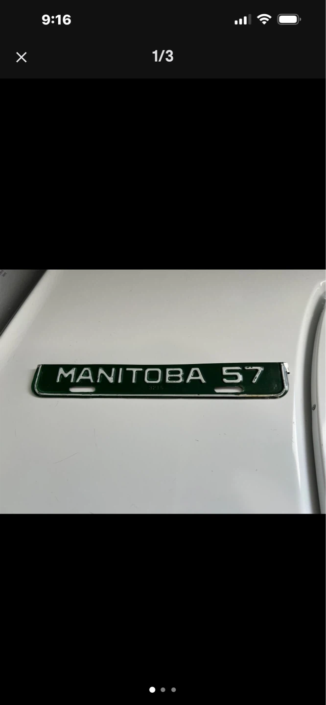 1957 License Plate Renewal Strip - photo 2