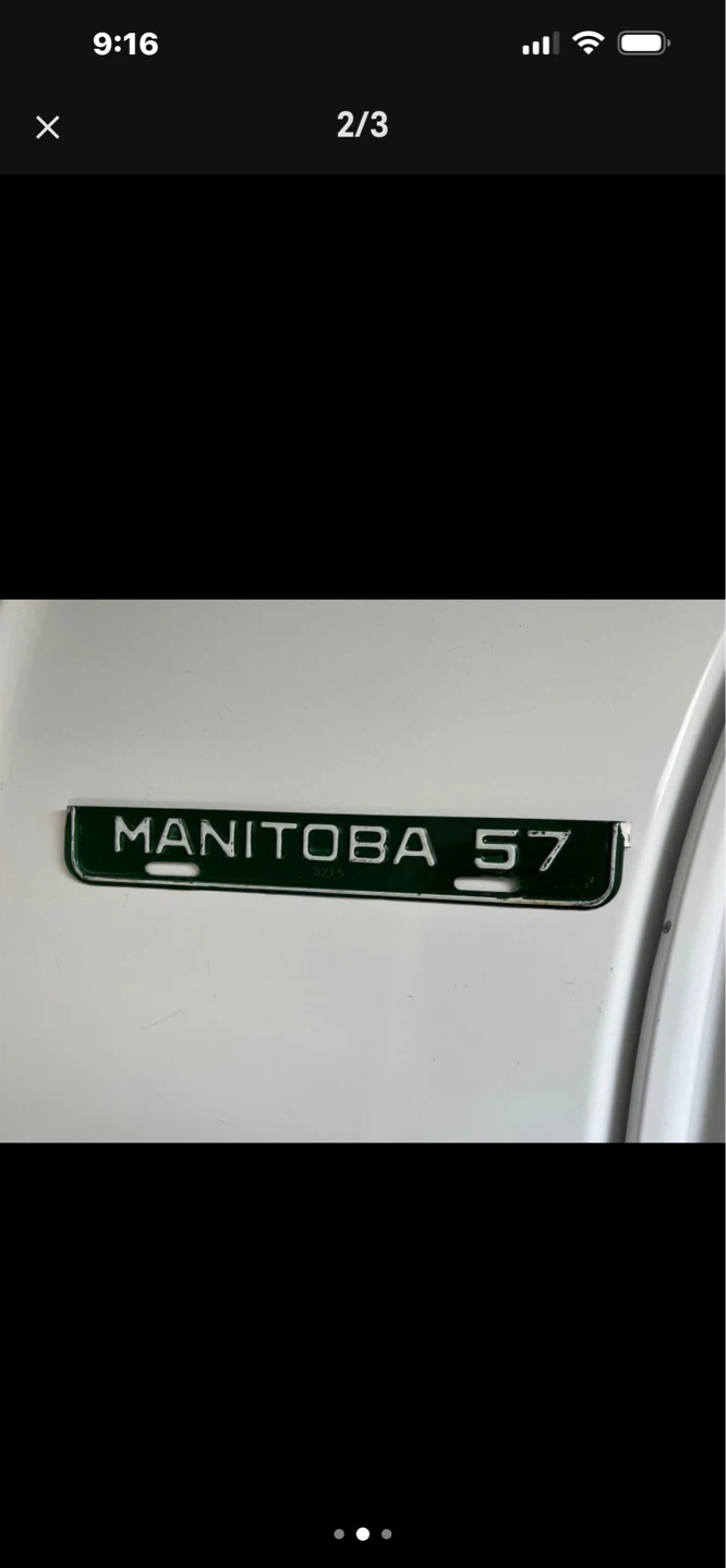1957 License Plate Renewal Strip