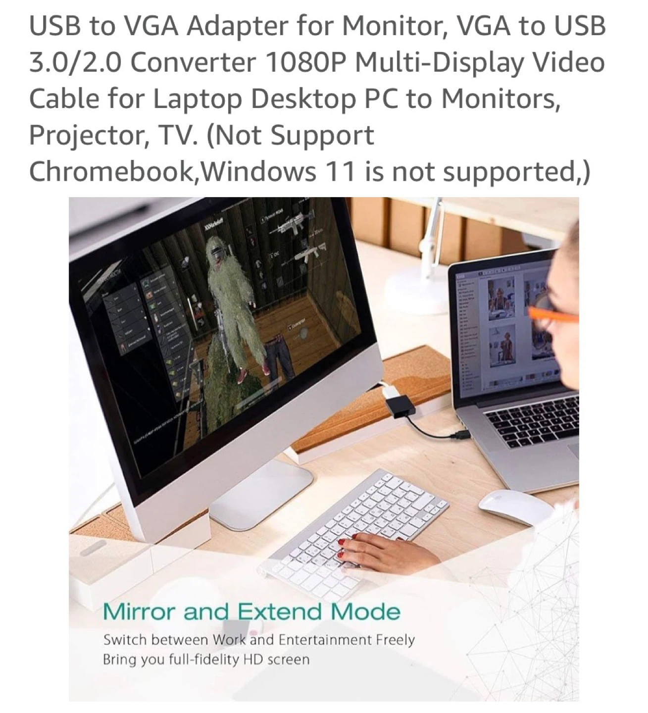USB to VGA HD Converter Adapter - photo 5