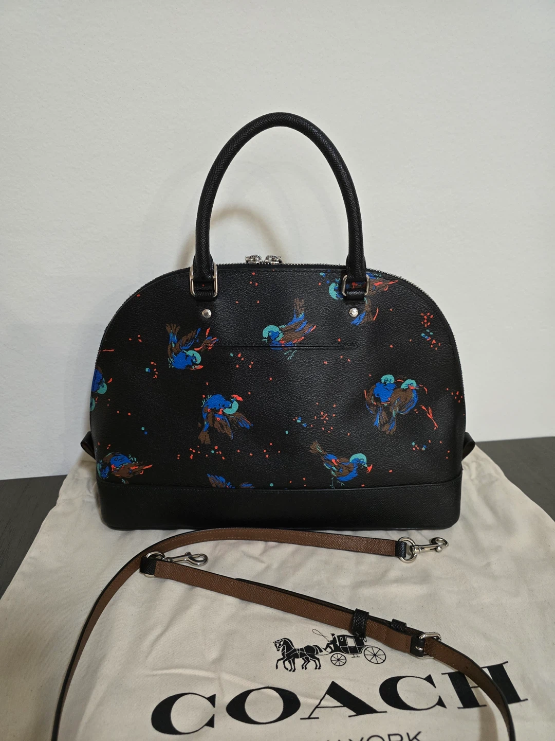 Coach Dome Satchel with Bird Print - photo 2