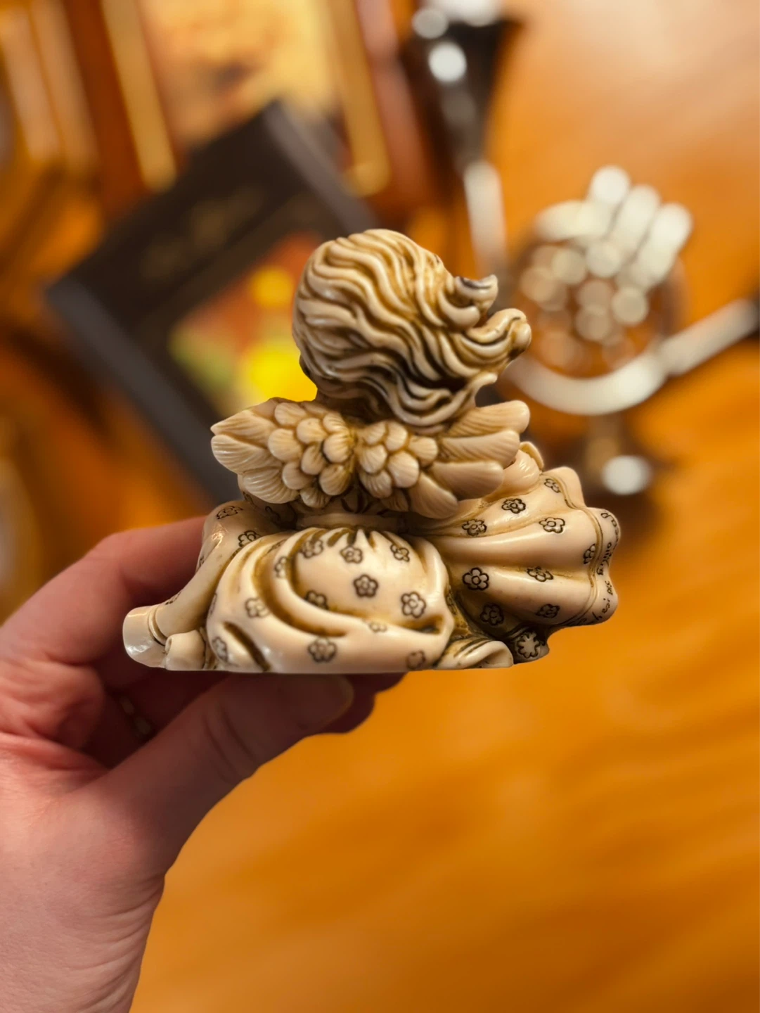 Cherub Angel Playing Accordion Figurine - photo 2