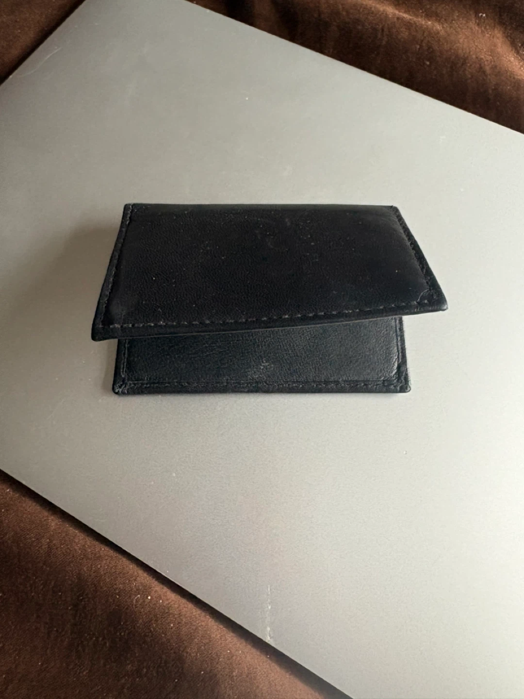 Black Genuine Leather Card Holder