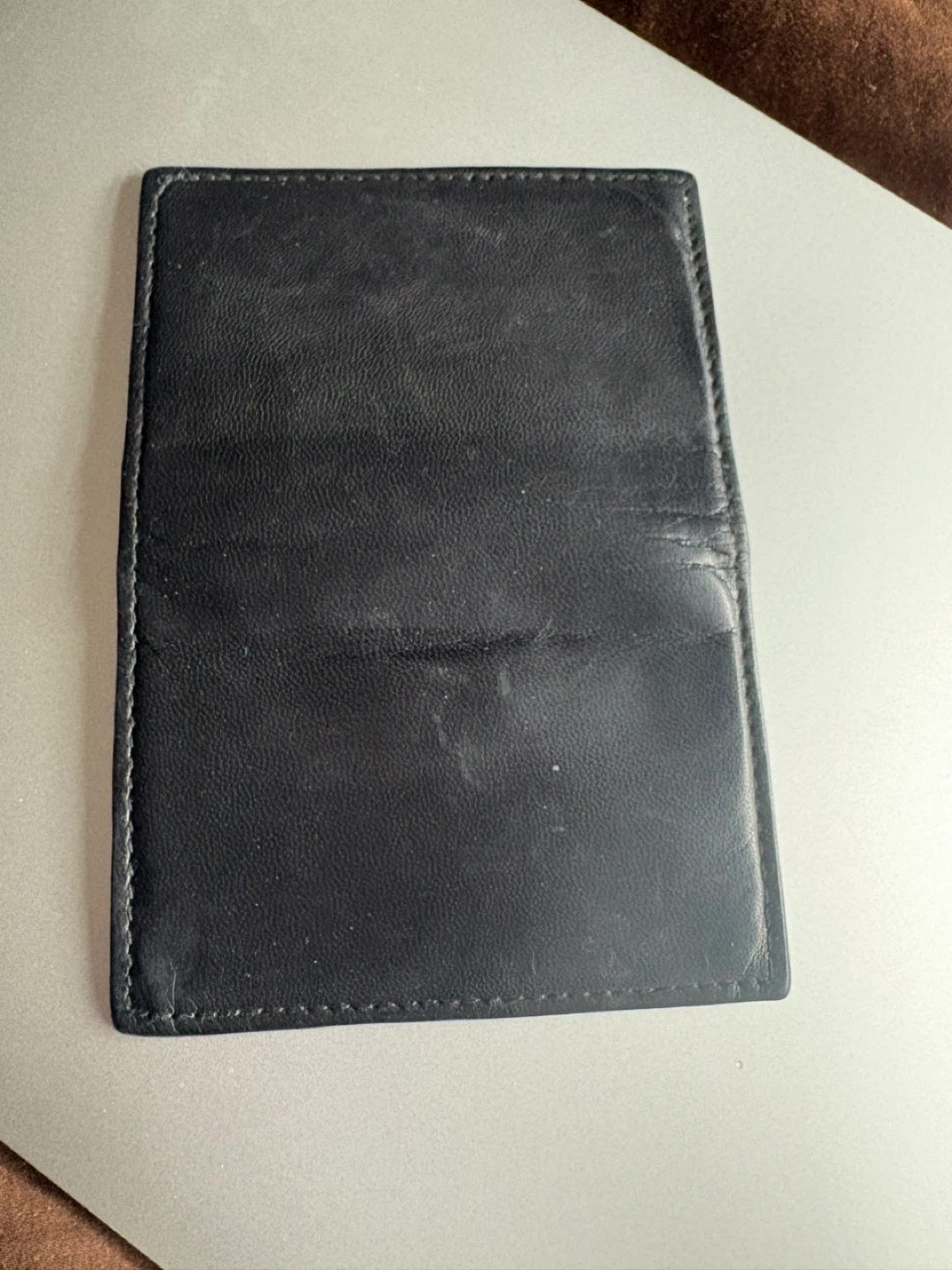 Black Genuine Leather Card Holder - photo 3