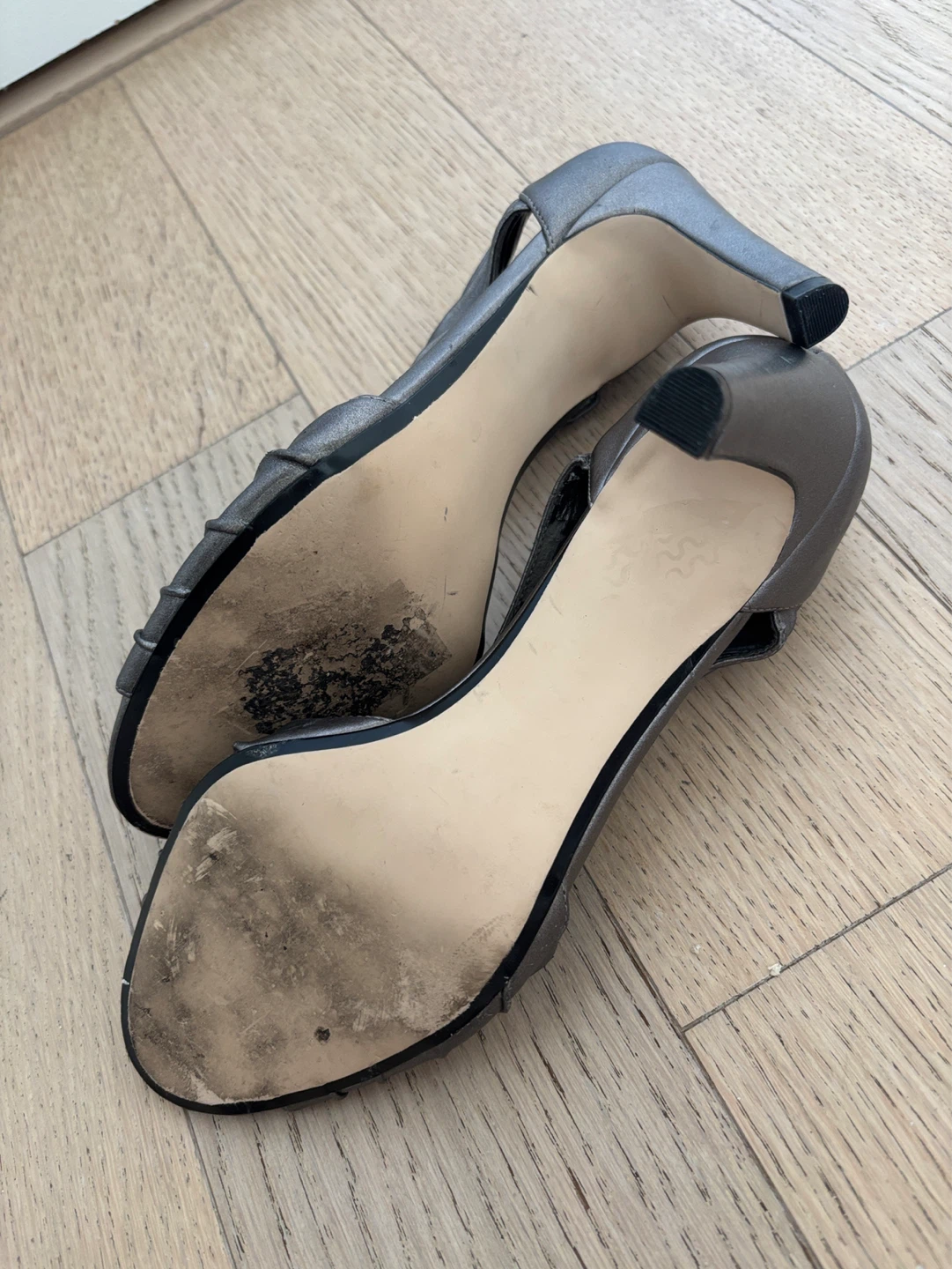 Naturalizer Metallic Pleated Peep-Toe Heels - photo 4