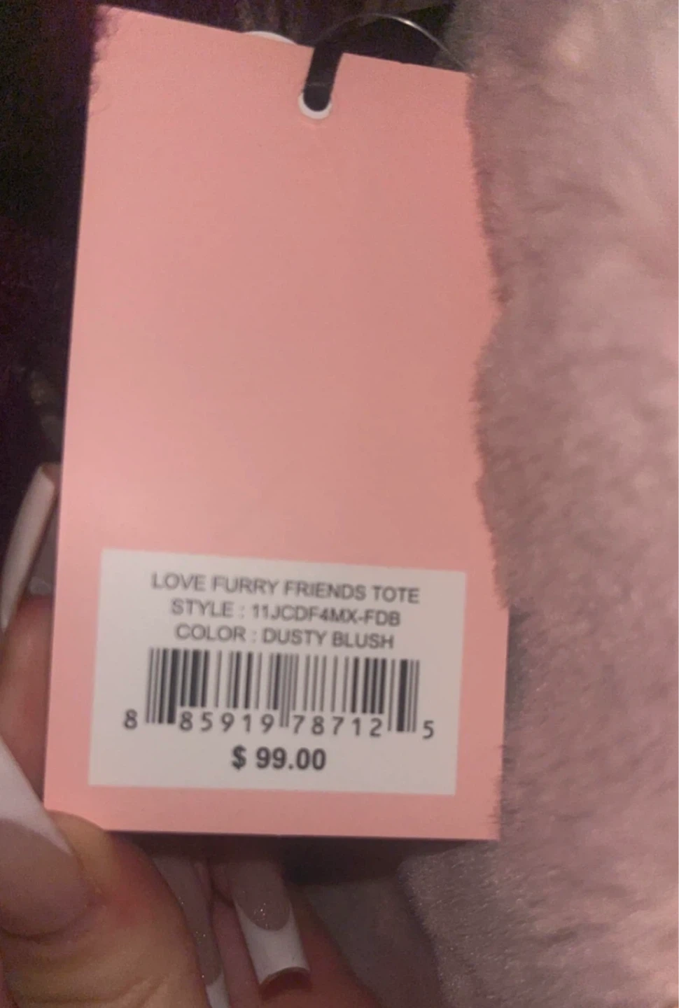 Juicy Couture Love Furry Friends Tote Dusty Blush - photo 3