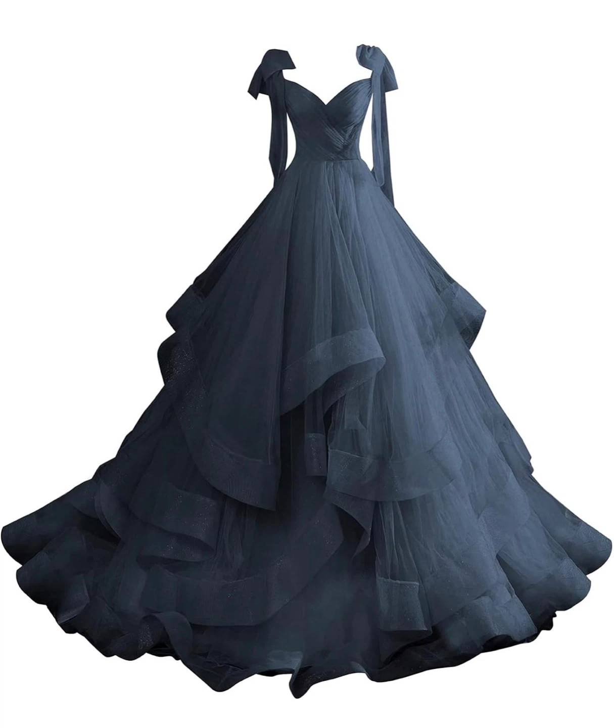 Graduation gown with Bows Dark Blue