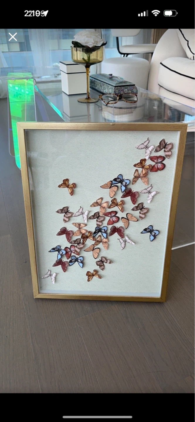 Butterfly Wall Art Shadow Box