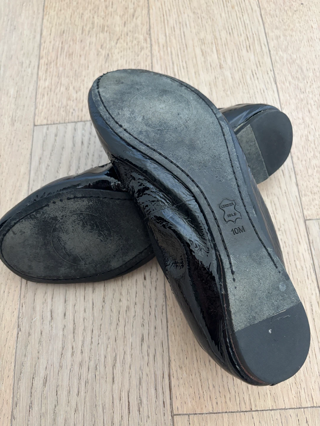 Tory Burch Black Patent Leather Ballet Flats - Size 10M - photo 4