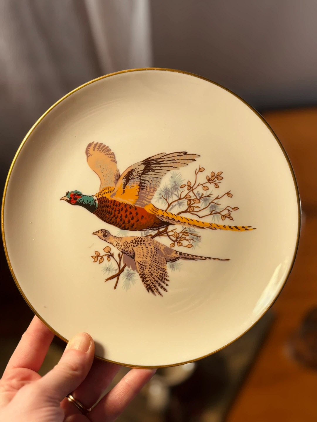 Vintage Pheasant Design Plate