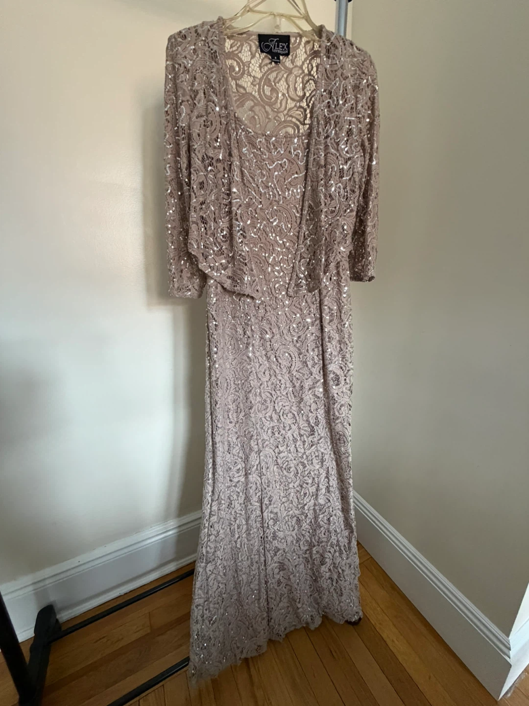 Alex Evenings Lace Sequin Dress & Bolero Set - photo 3
