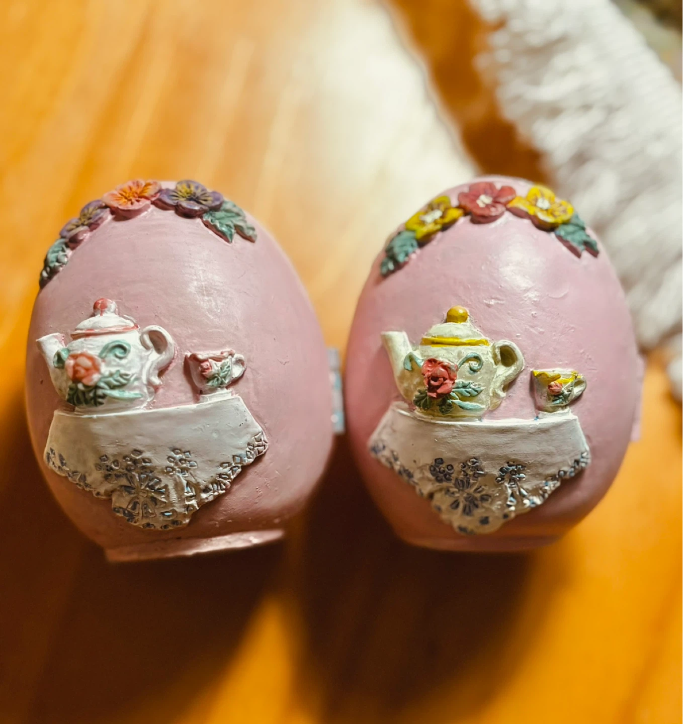 Vintage Easter Bunny Egg Hinged Diaramas - Set of 2 - photo 4