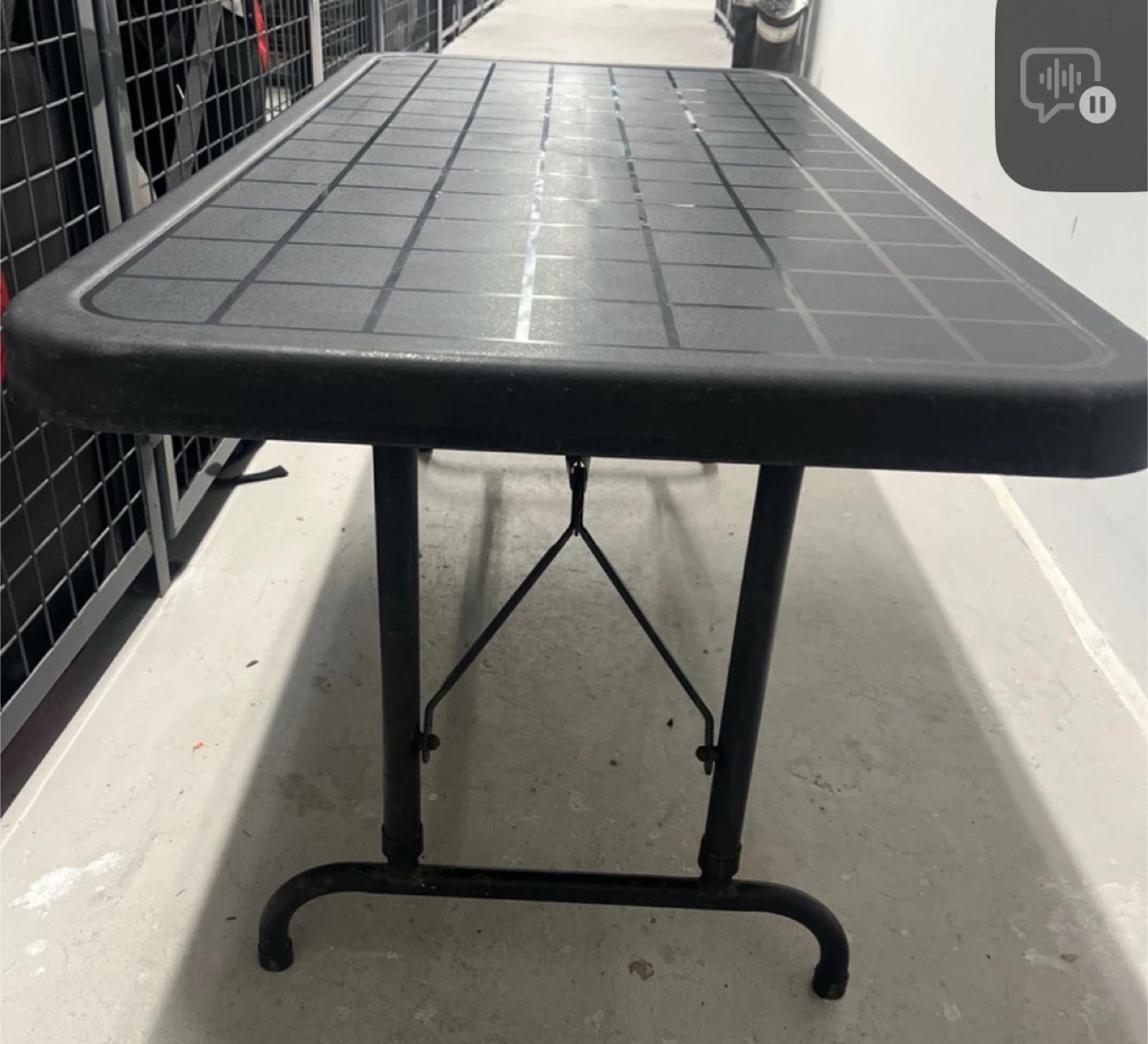 Adjustable Folding Table - 48" x 24" - Black - photo 4