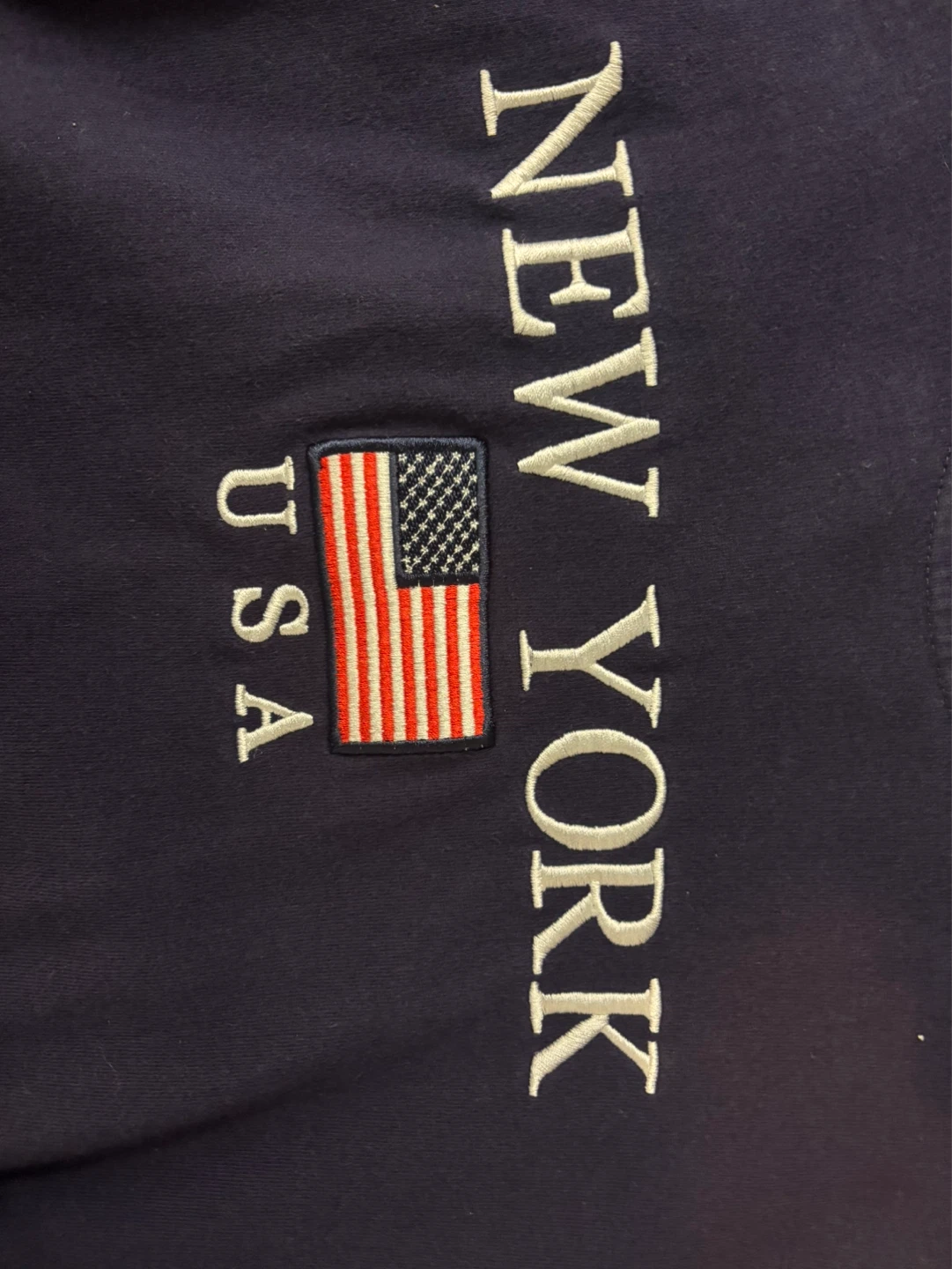 Navy Blue "New York USA" Sweatshirt - photo 2