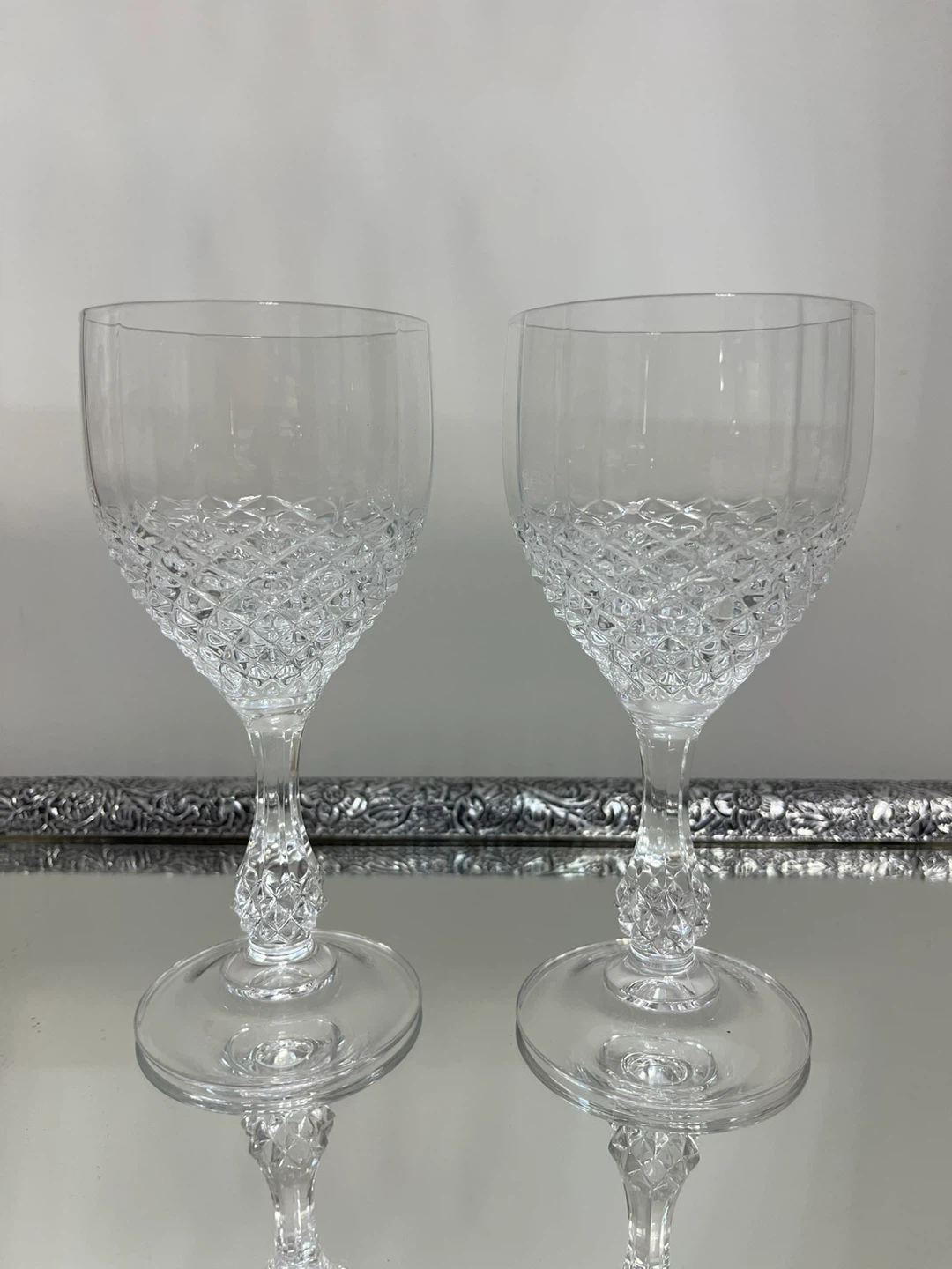 Set of 6 Crystal Wine Glasses - photo 2