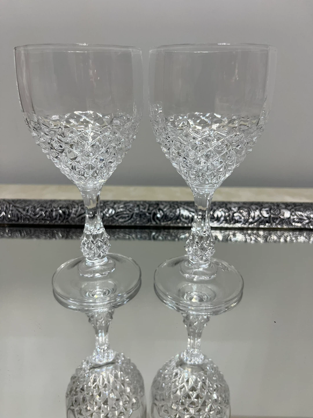 Set of 6 Crystal Wine Glasses - photo 4