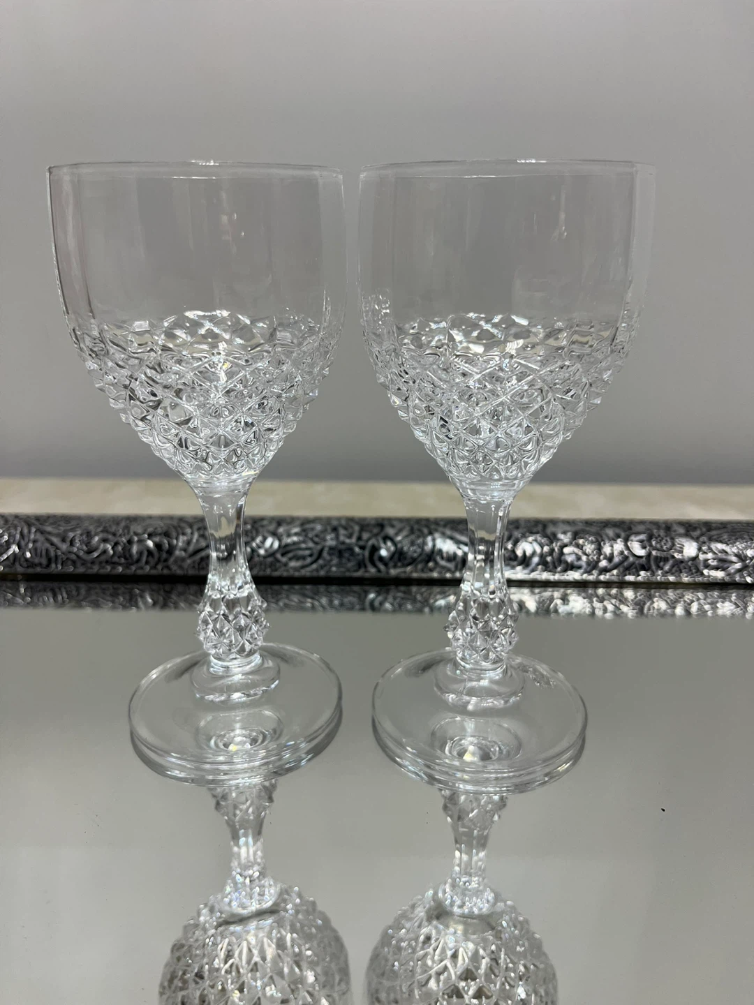 Set of 6 Crystal Wine Glasses - photo 3