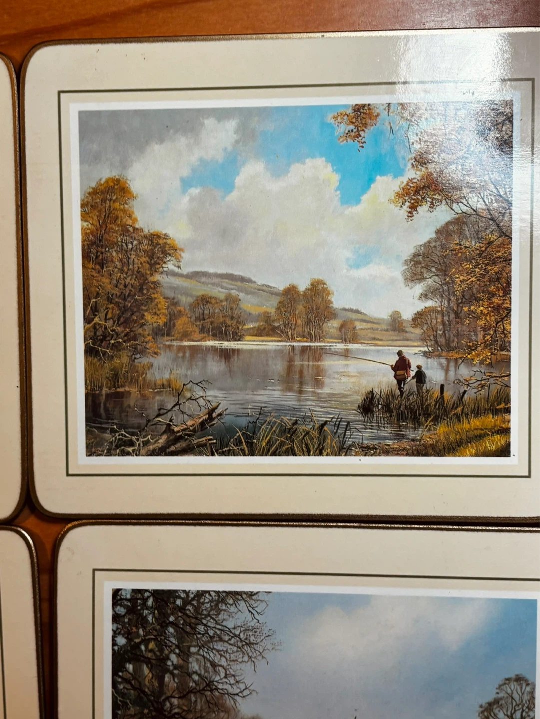 Set of 6 Vintage Landscape Art Placemats - photo 5